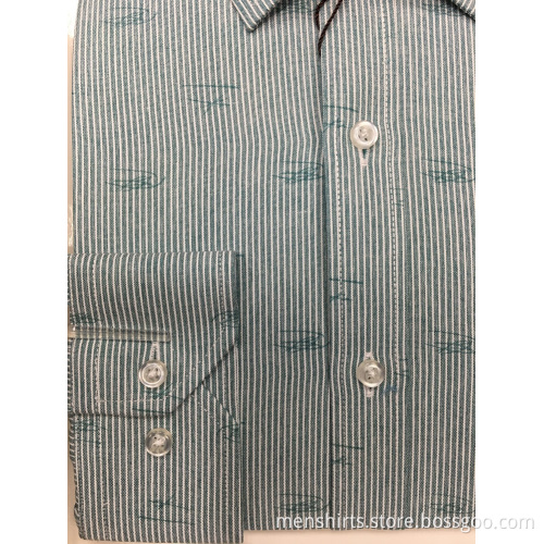 Yarn Dyed Long Sleeve Business Shirt